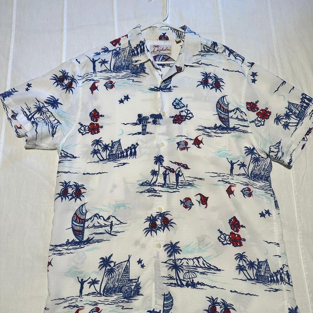 Kahala Hawaiian Aloha Shirt - Size Large